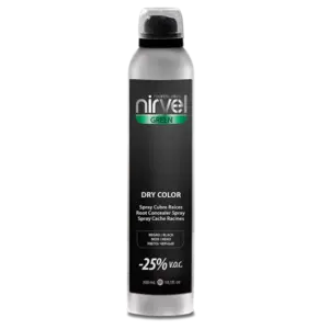 nirvel professsional dry color spray black 300ml
