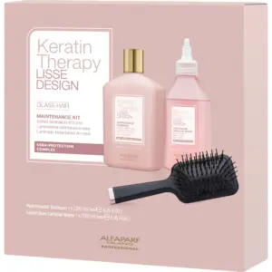 Alfaparf Milano Leratin Therapy Lisse Design Glass Hair Maintenance Kit 250ml + 250ml
